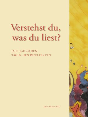 cover image of Verstehst du, was du liest?